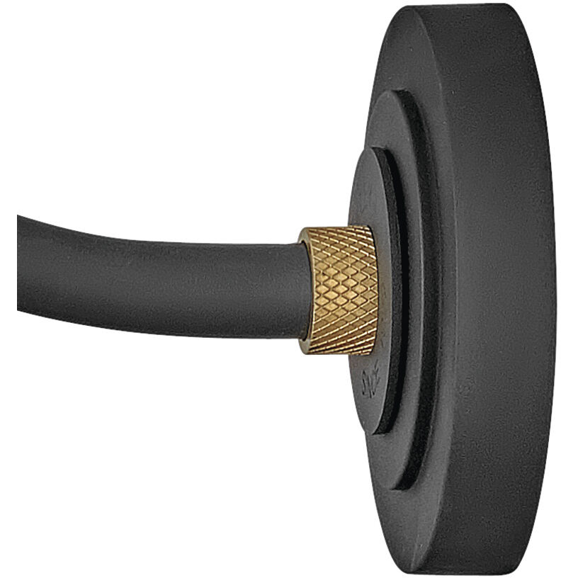 Foundry Classic Outdoor Barn Light in Textured Black, Gooseneck