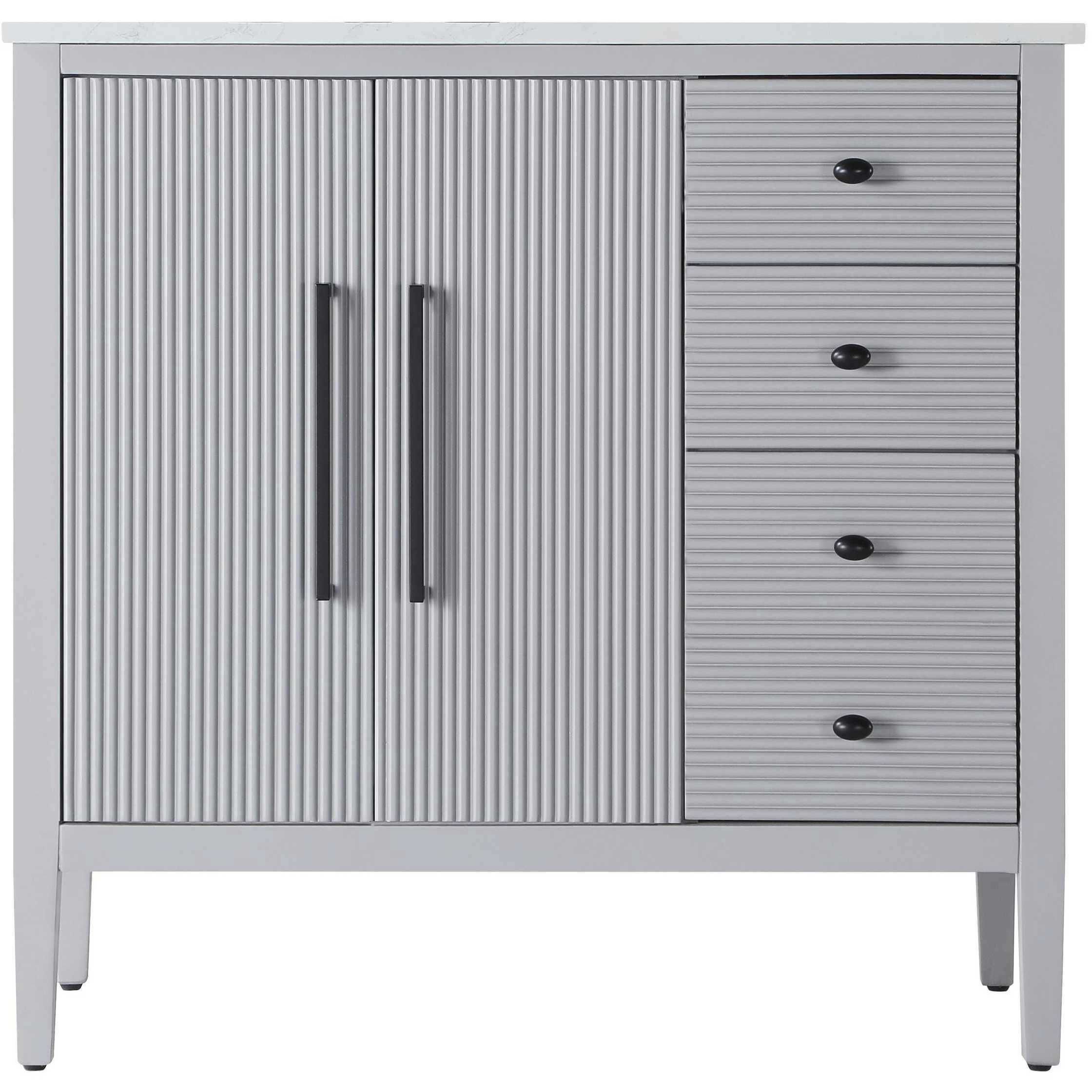 Blakely 36 X 34 inch Grey Bathroom Vanity Cabinet