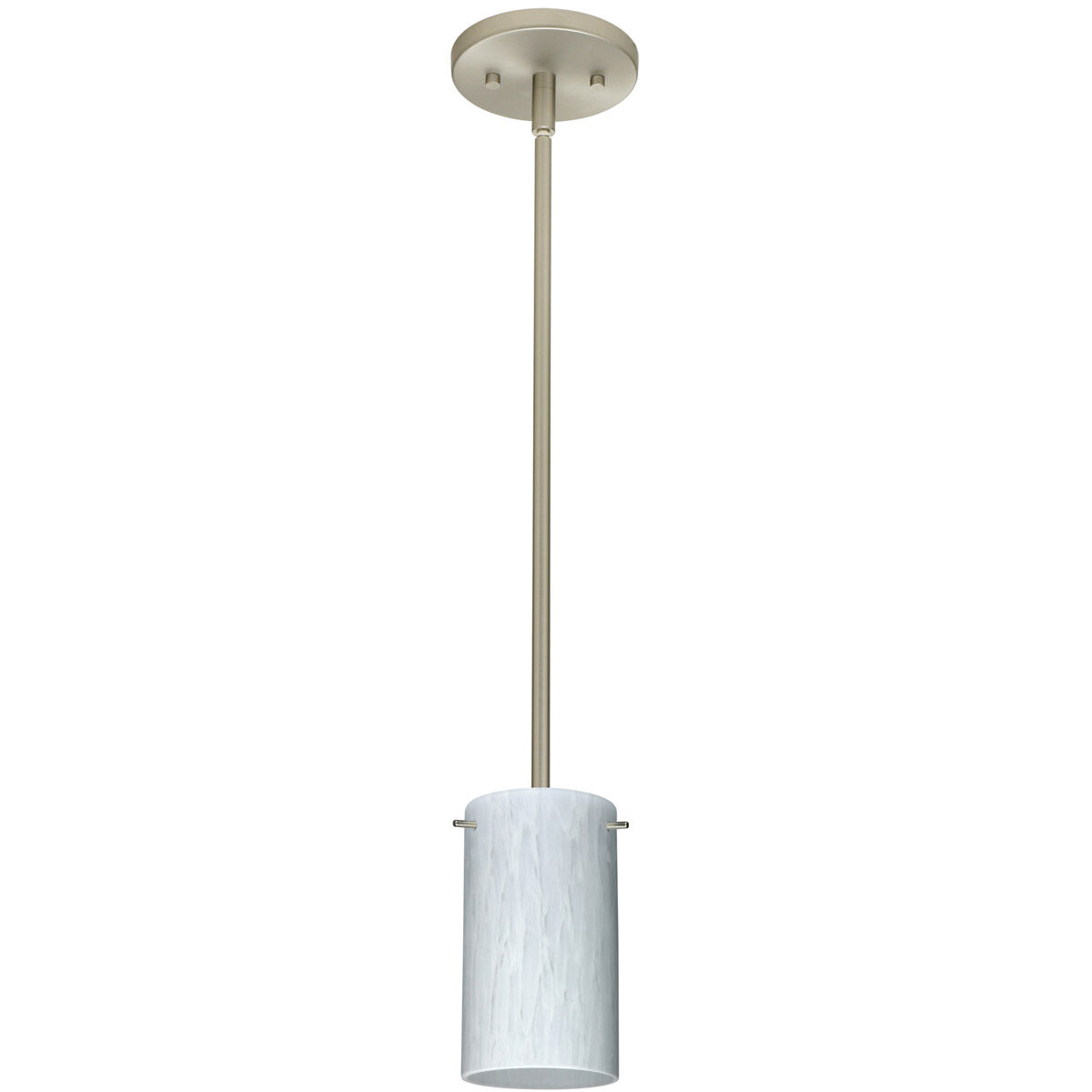 Stilo 7 1 Light Satin Nickel Stem Pendant Ceiling Light