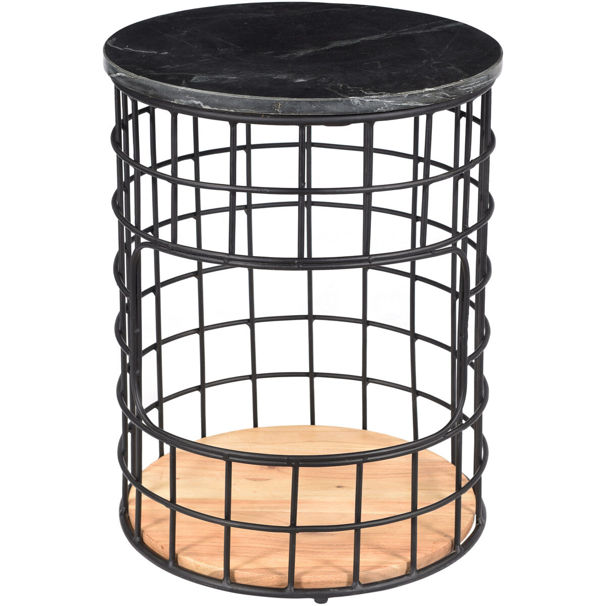 Terrene 21 X 17 inch Black Side Table