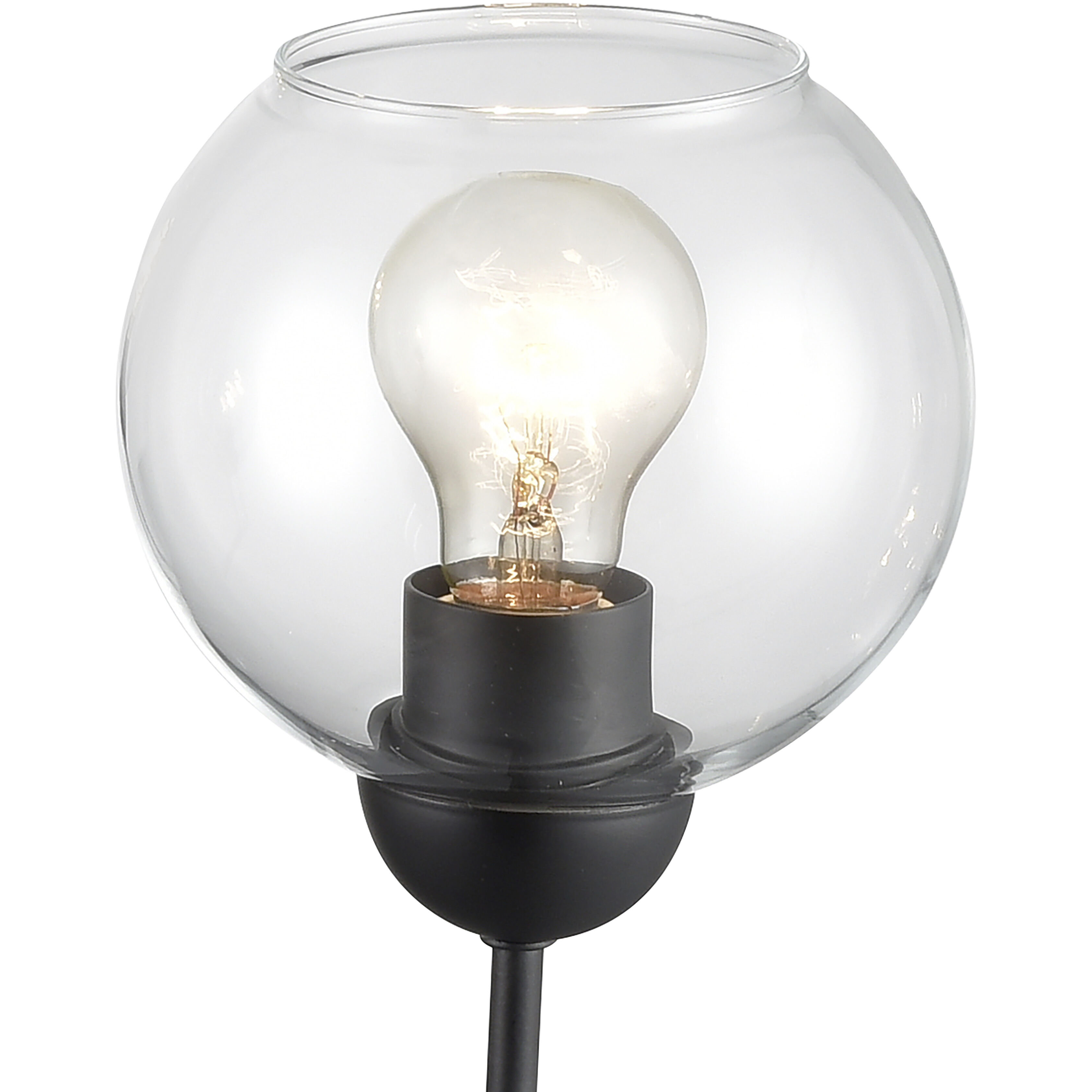 Boman 3 Light 23 inch Matte Black Chandelier Ceiling Light