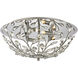 Crystique 4 Light 17 inch Polished Chrome Flush Mount Ceiling Light