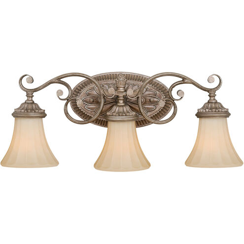 Avenant 3 Light 23 inch French Bronze Bathroom Light Wall Light