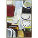 Ares Brushed Gold and White with Blue Wall Art