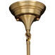 Huntley 1 Light 12 inch Natural Brass Pendant Ceiling Light