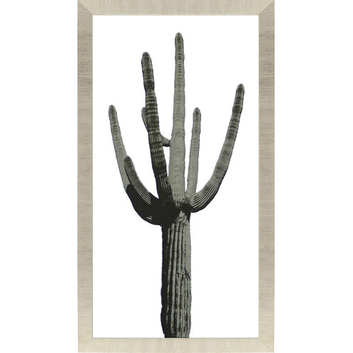 Saguaro Green and White Framed Art