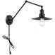 Brixson 1 Light 9 inch Black Wall Sconce Wall Light