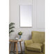 Monet 36 X 20 inch White Wall Mirror