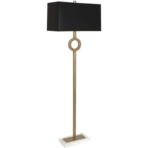 Oculus 62.13 inch 150.00 watt Warm Brass Floor Lamp Portable Light in Black With White