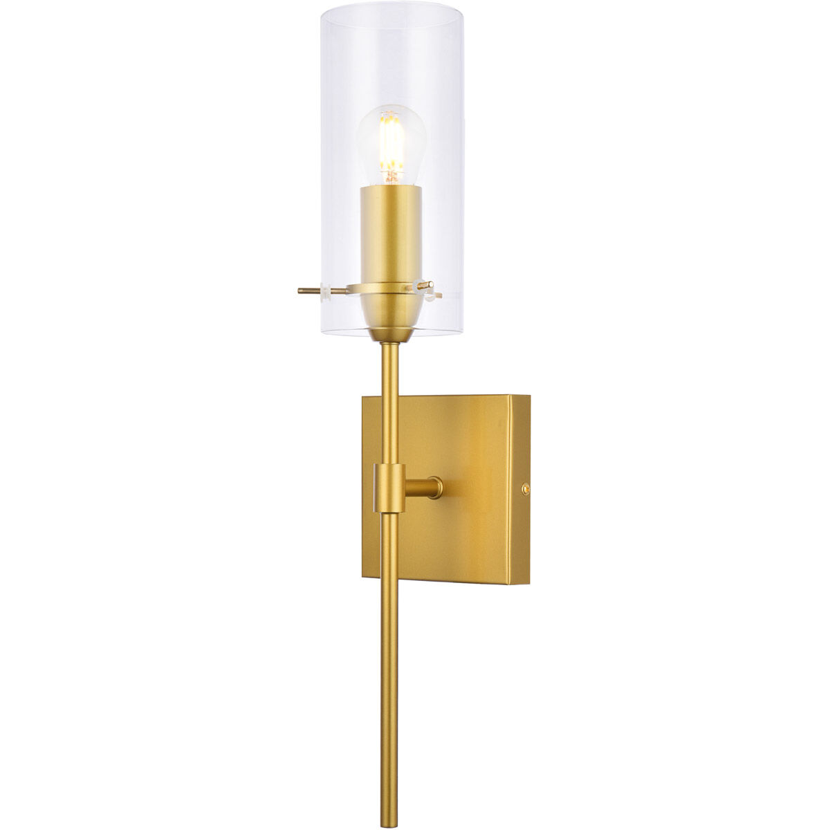 Elsreth 1 Light 5 inch Brass Bath Sconce Wall Light