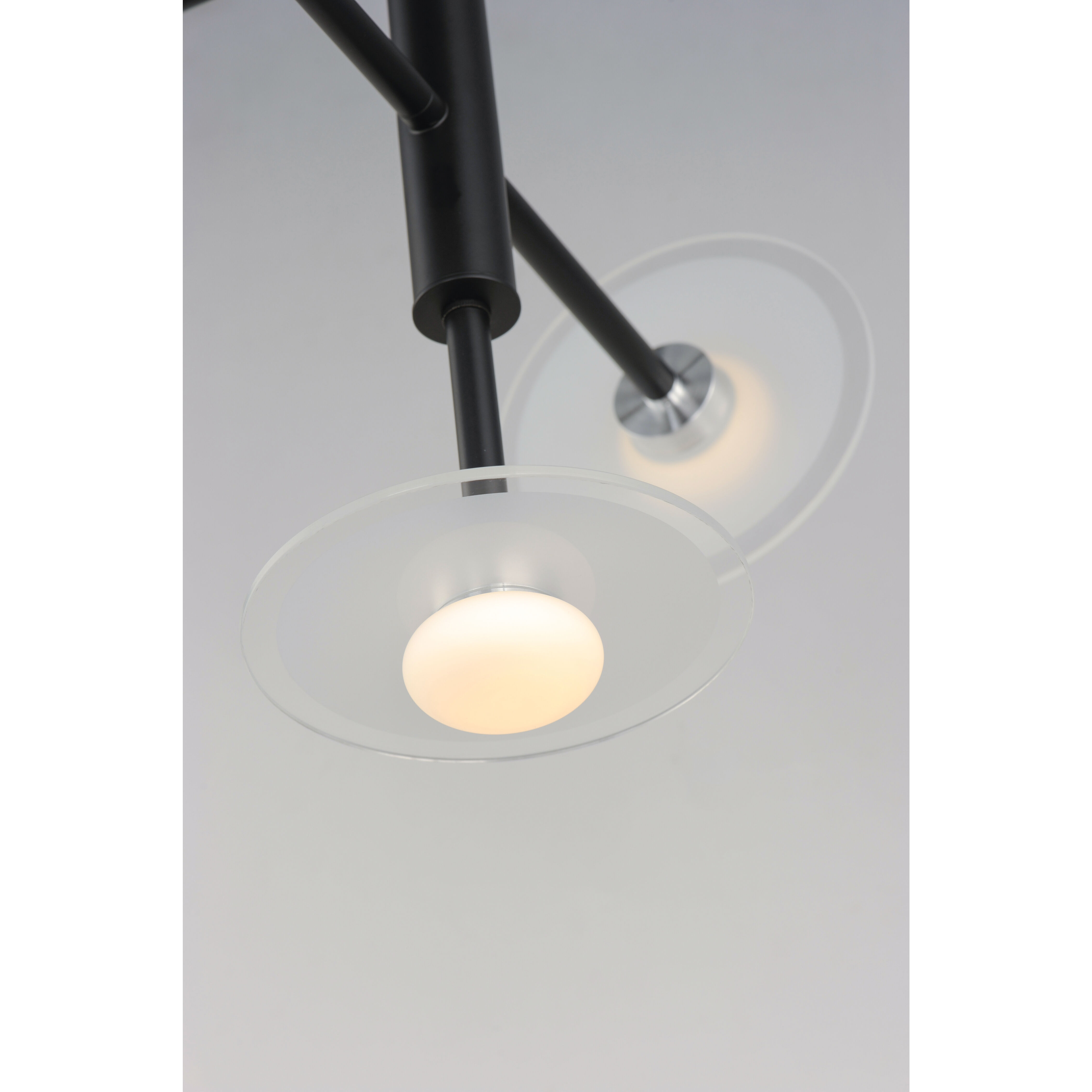 Helio LED 26.5 inch Black Multi-Light Pendant Ceiling Light