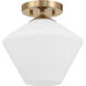 Celestial Valley 1 Light 10 inch Alturas Gold Flush Mount Ceiling Light, Small