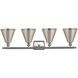Ballston Cone LED 38 inch Brushed Satin Nickel Bath Vanity Light Wall Light