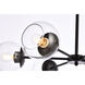 Briggs 6 Light 30 inch Black Pendant Ceiling Light