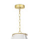 French Maid 1 Light 16 inch White Chandelier Ceiling Light, Small