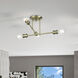 Delacroix 4 Light 17 inch Antique Brass Semi-Flush Ceiling Light