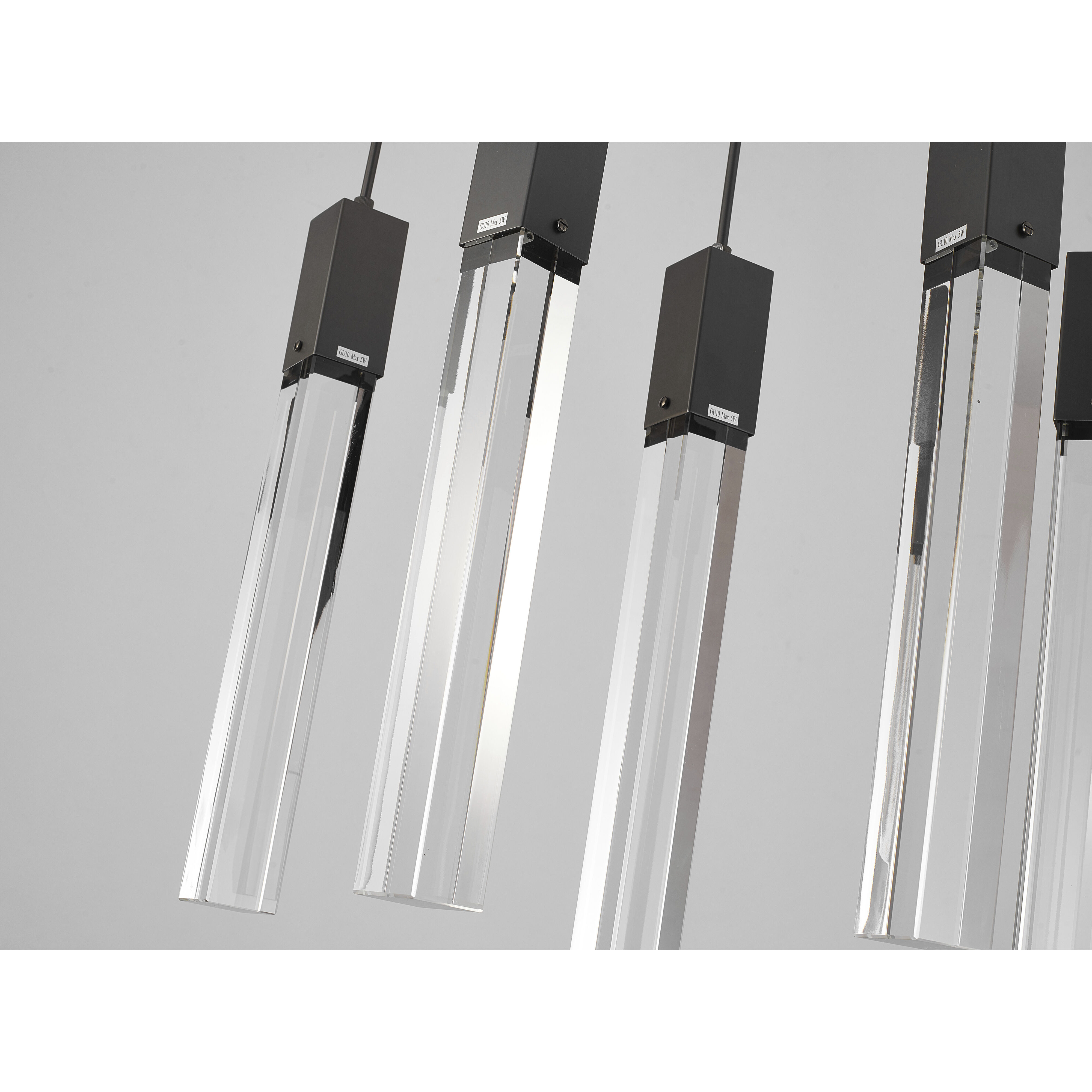 Canada 7 Light 35.4 inch Matte Black Island Lighting Ceiling Light