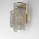 Fontaine 2 Light 10 inch Golden Silver Wall Sconce Wall Light