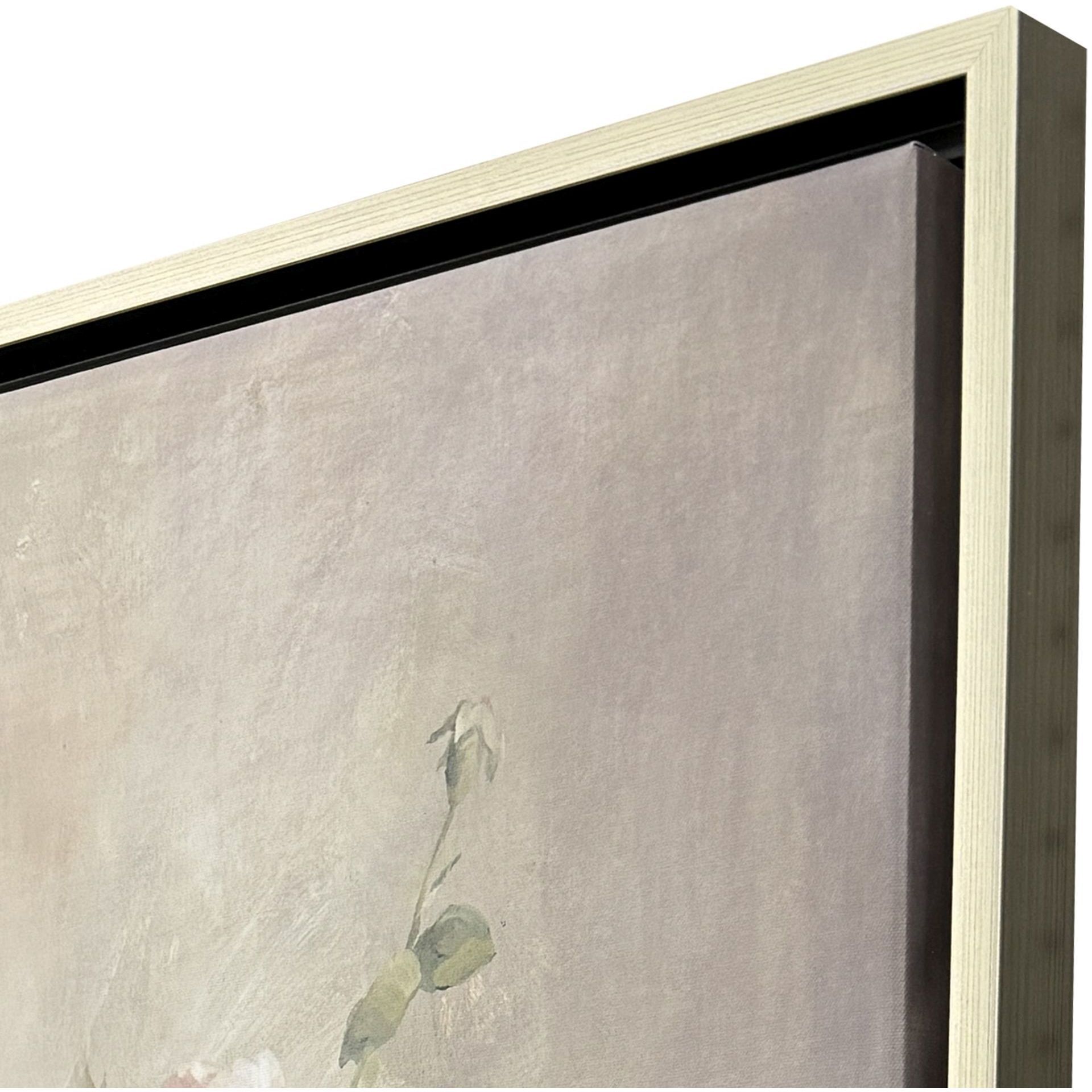 Romantic Bouquet Pink and Green and Beige and Neutral Canvas, Propac