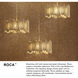 Lisa McDennon Roca LED 24 inch Burnished Gold Indoor Chandelier Ceiling Light