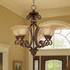 Symphony 5 Light 26 inch Oil Rubbed Bronze Single-Tier Chandelier Ceiling Light