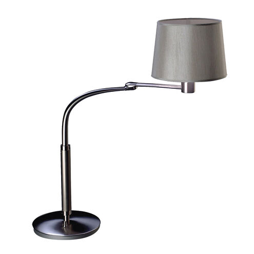 Club Room 26 inch 60 watt Satin Nickel Table Lamp Portable Light