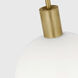 Drew & Jonathan Colewood 1 Light 12.5 inch Satin Brass Pendant Ceiling Light, Small