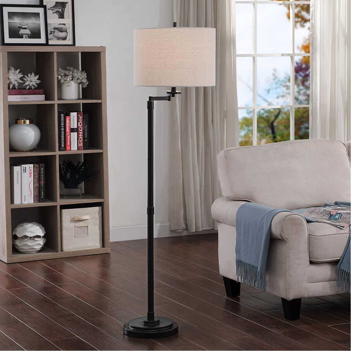 Signature 61 inch 150 watt Madison Bronze Floor Lamp Portable Light