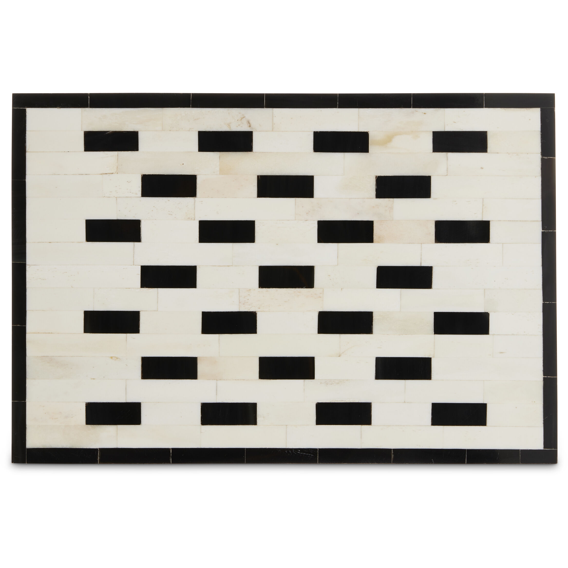 Carmine 11 inch White and Black with Natural Box