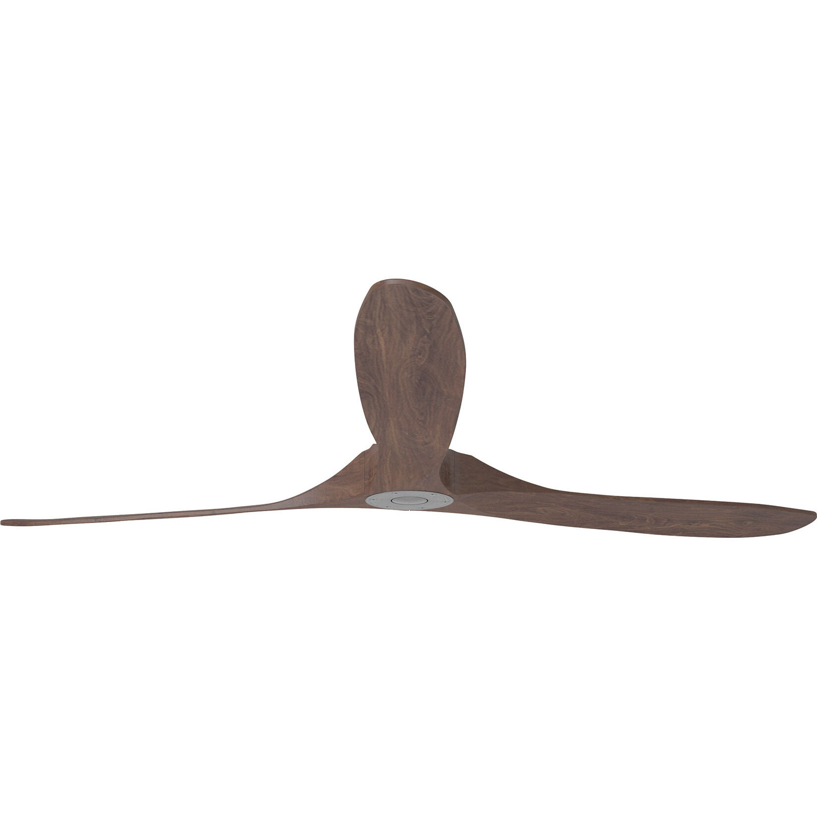 Maverick 70 inch Brushed Steel with Dark Walnut Blades Ceiling Fan