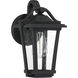 Darius 1 Light 12 inch Earth Black Outdoor Wall Light