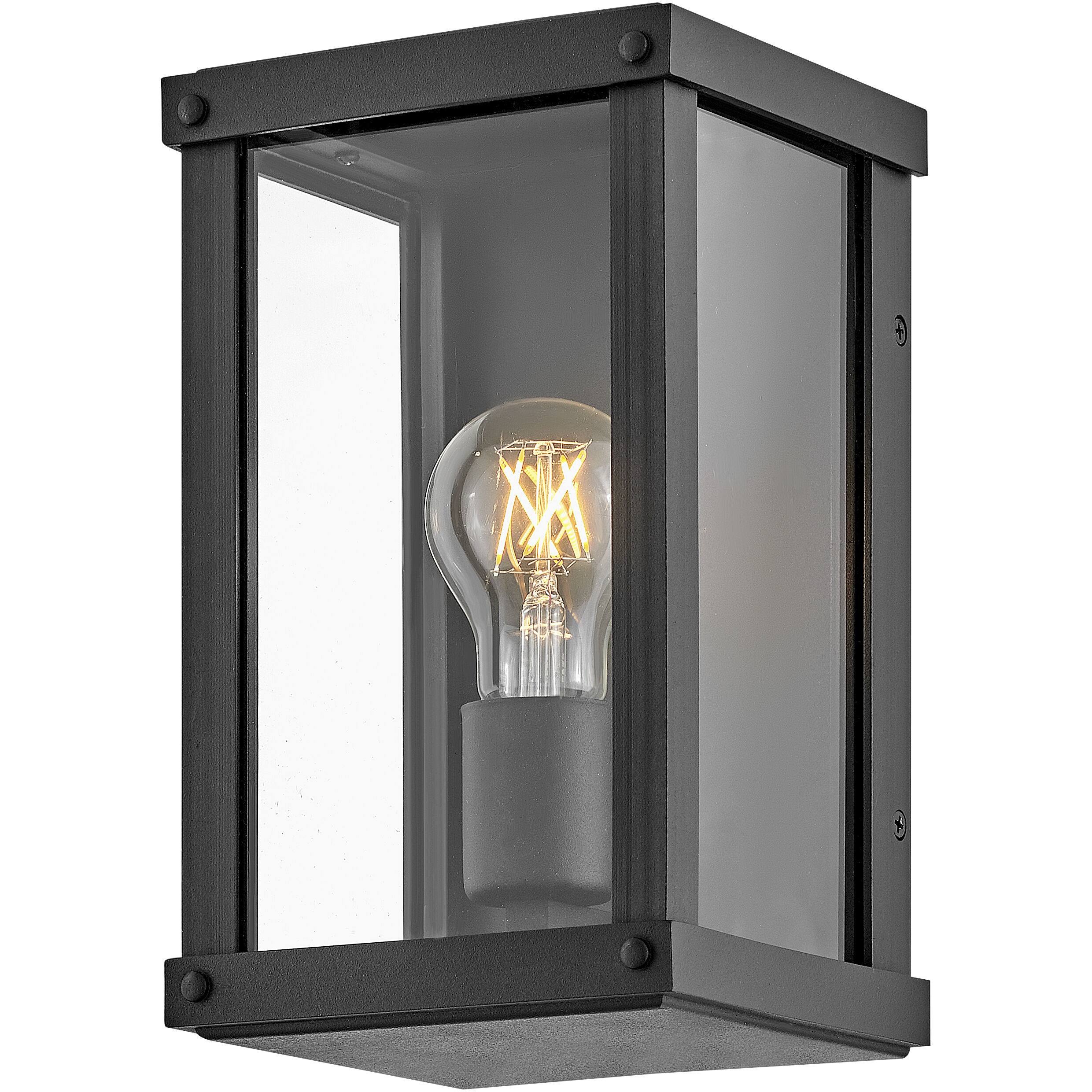 Beckham Outdoor Wall Mount Lantern in Museum Black