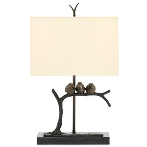 Sparrow 25 inch 60 watt Bronze/Black Table Lamp Portable Light