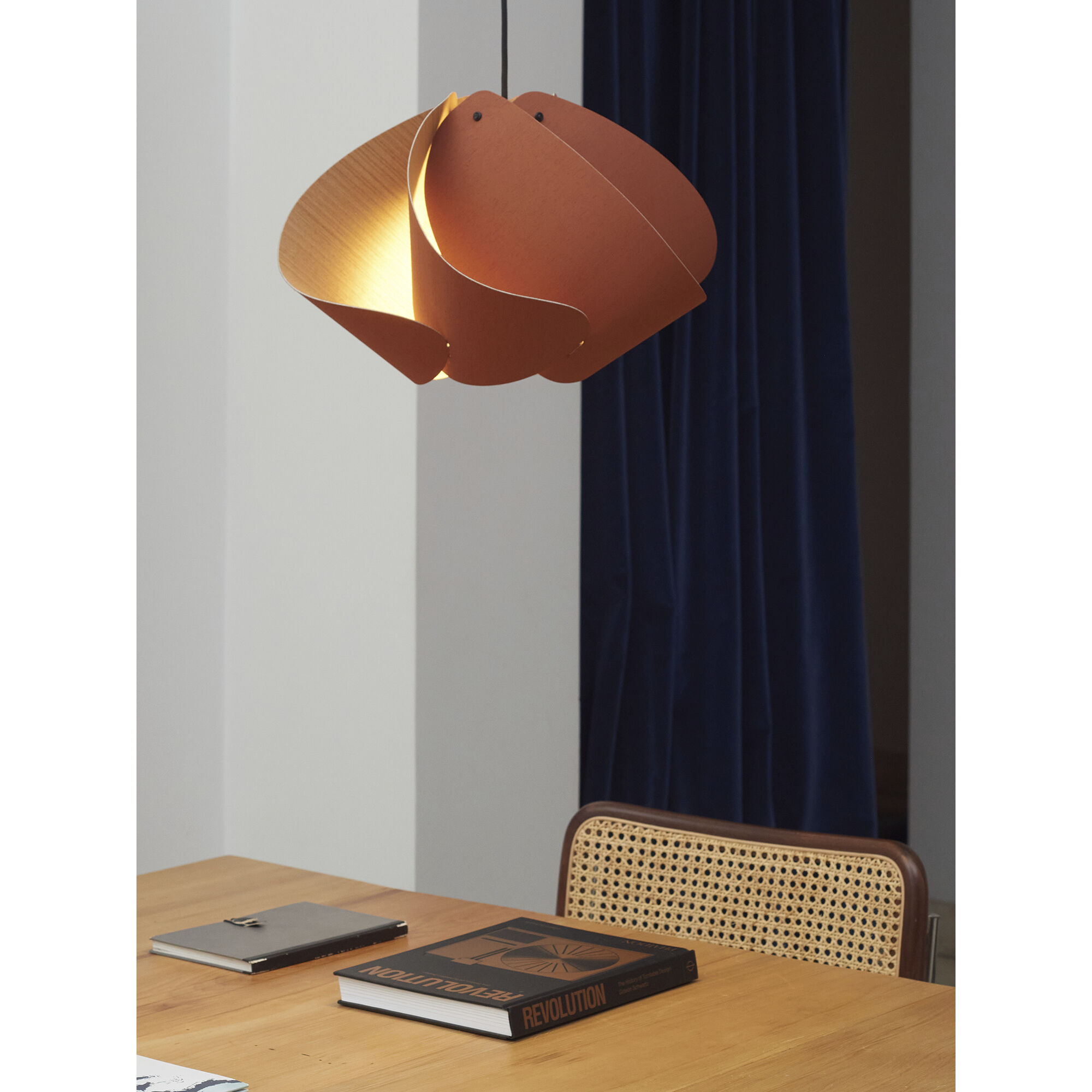 Matilda 1 Light 26.8 inch Black/Terracotta Pendant Ceiling Light in Terracotta/Ash, 27 in