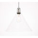 Hugh 1 Light 13.75 inch Chrome Pendant Ceiling Light