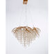 Canada LED 43 inch Gold Chandelier Ceiling Light, Crystal