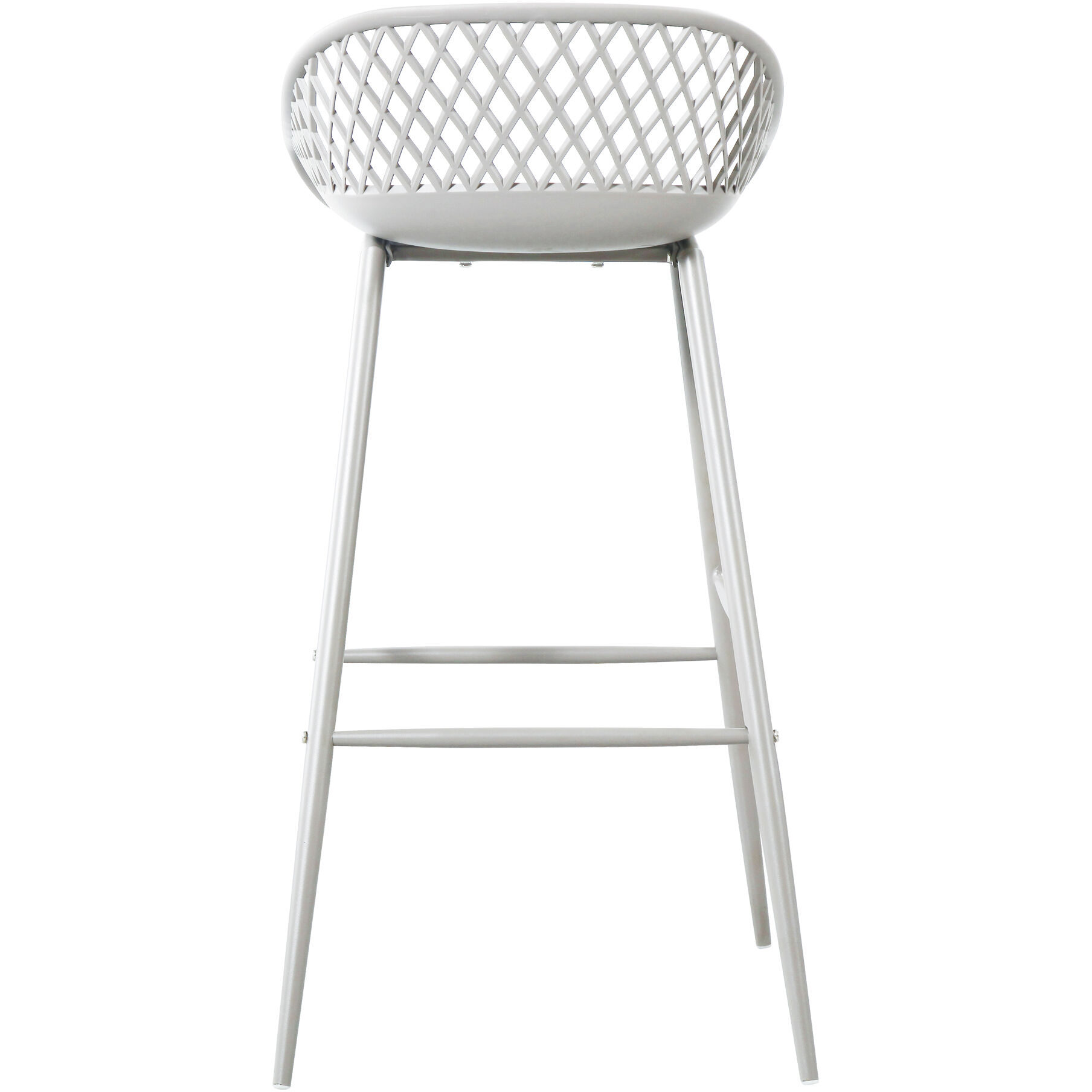 Piazza 37 inch White Outdoor Barstool