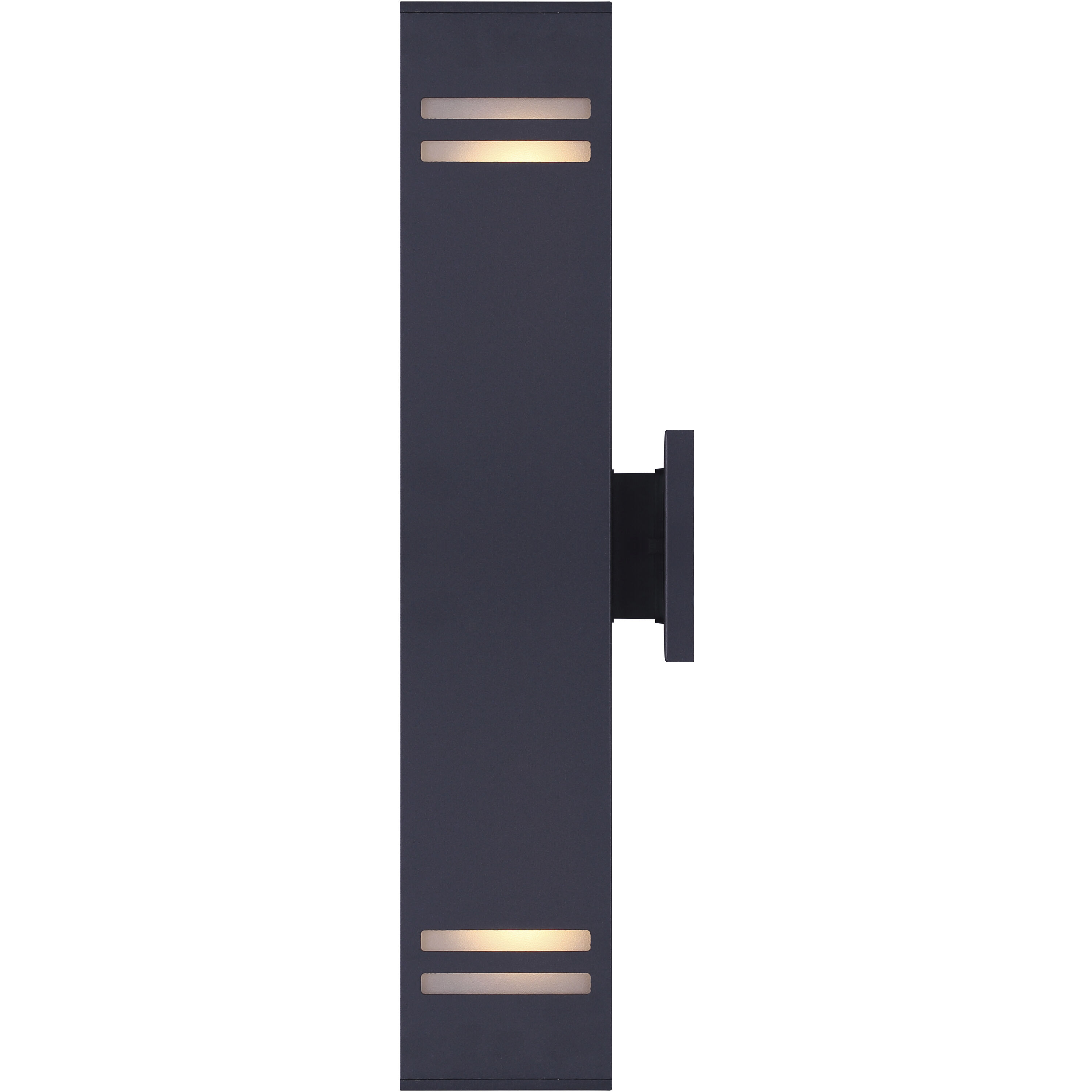 Madison 2 Light 20 inch Black Outdoor Wall Light 