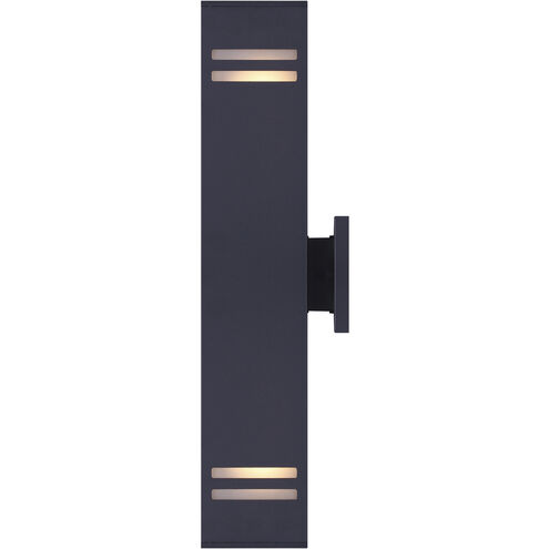 Madison 2 Light 20 inch Black Outdoor Wall Light