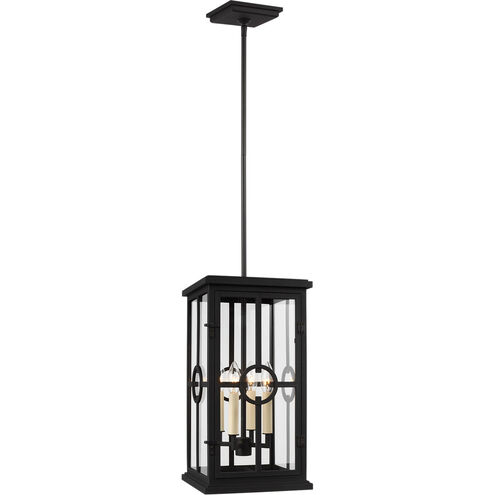 Belleville 4 Light 9.5 inch Textured Black Outdoor Pendant