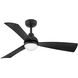 Una 44 inch Matte Black Fan