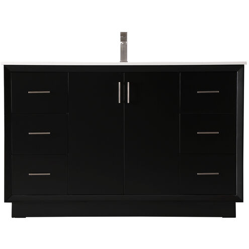 Hayes 54 X 22 X 35 inch Black Vanity Sink Set
