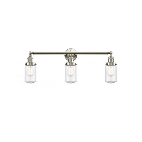 Franklin Restoration Dover LED 31 inch Brushed Satin Nickel Bath Vanity Light Wall Light in Seedy Glass, Franklin Restoration
