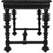 Portuguese 60 X 28 inch Hand Rubbed Black Desk, Small