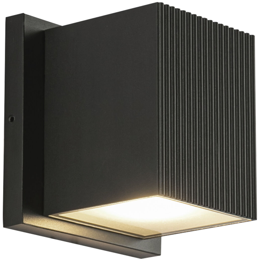 Mavis LED 4 inch Black Exterior Wall Sconce