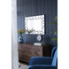 Glitter 39.4 X 27.6 inch Black Wall Mirror