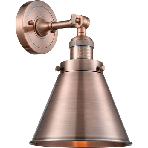 Franklin Restoration Appalachian 1 Light 8 inch Antique Copper Semi-Flush Mount Ceiling Light, Franklin Restoration