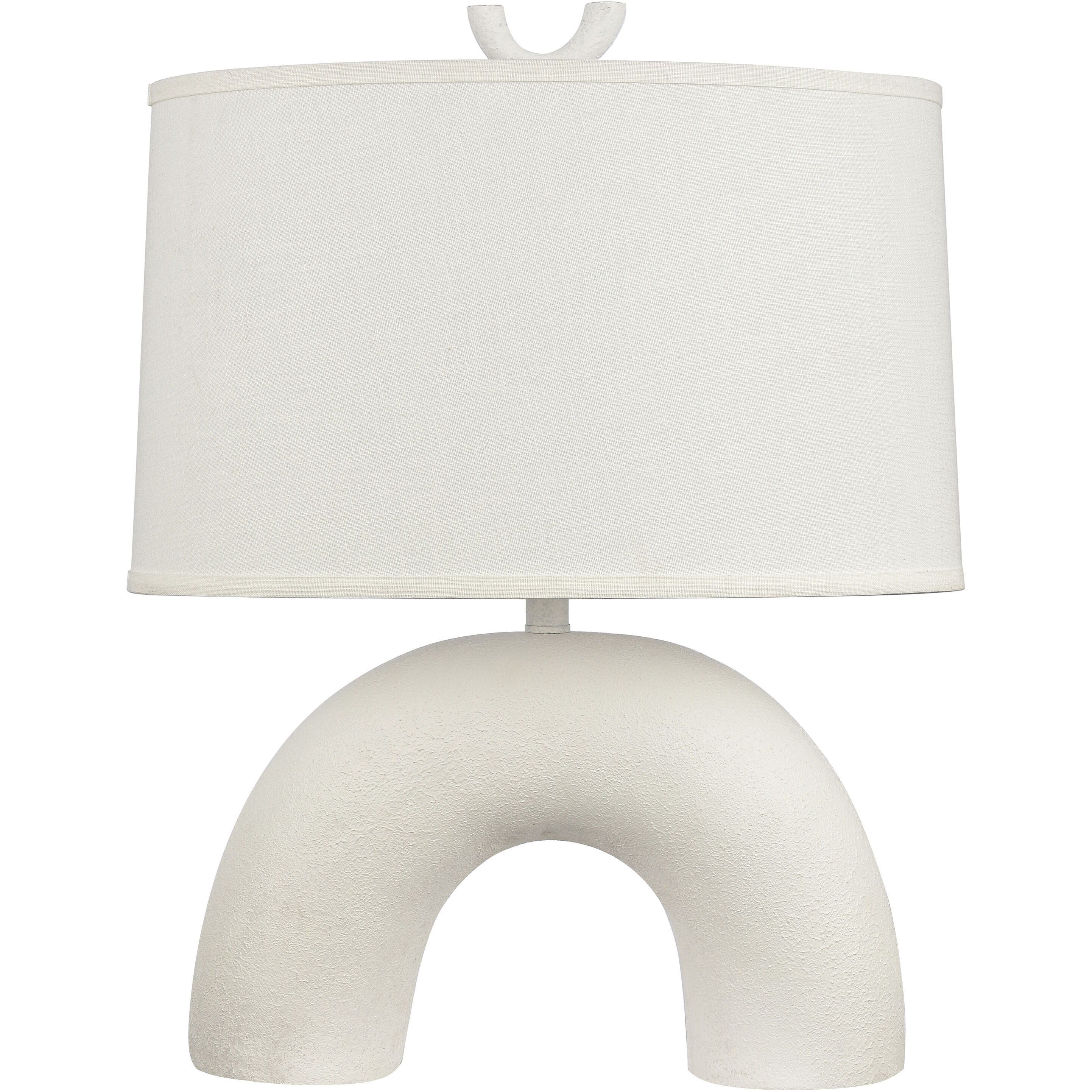 Flection 25 inch 150 watt Dry White Table Lamp Portable Light