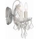 Maria Theresa Sconce Wall Light in Clear Italian, Polished Chrome