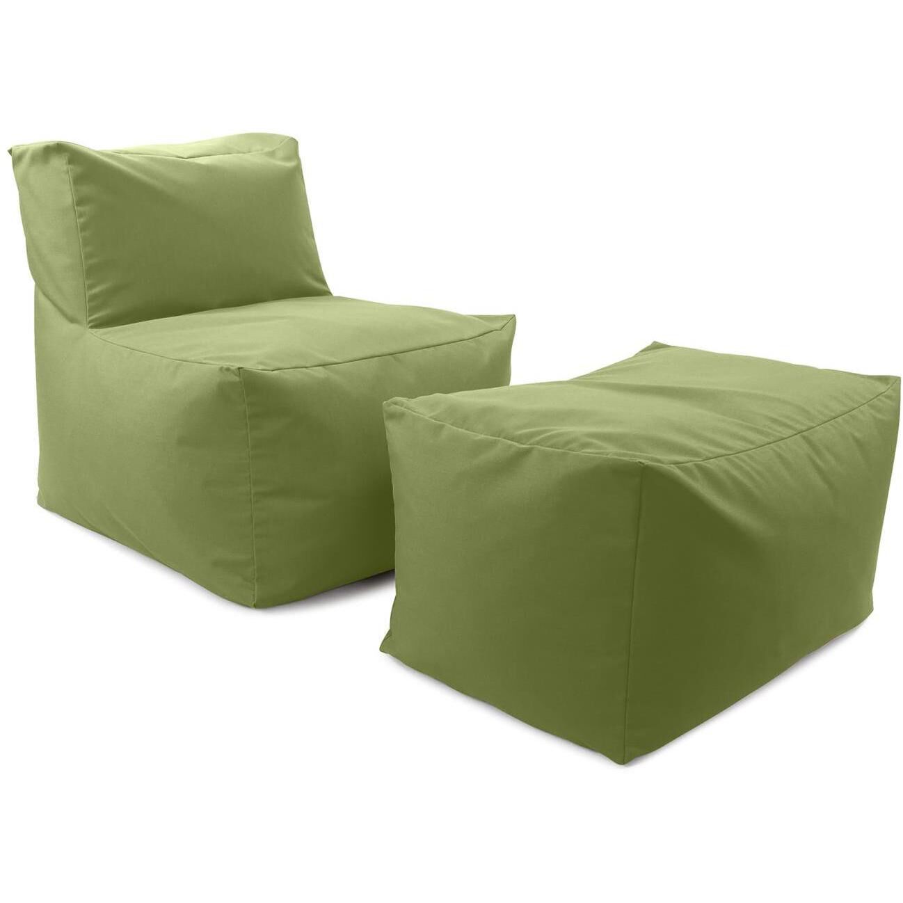 Seascape Moss Outdoor Pouf Chair